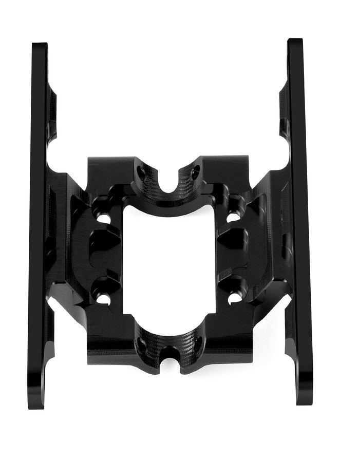WEFEINO Aluminum Skid Plate Transmission Mount Upgrade Parts for FMS FCX18 LC80 1/18 RC Crawler Car (Black) - Image 4